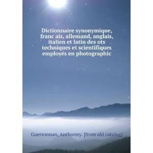 Dictionnaire synonymique, francÌ§ais, allemand, anglais, italien et 
