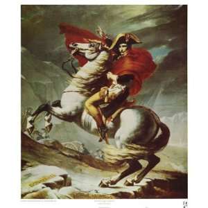 Bonaparte at Mont St. Bernard by Jacques Louis David . Art 
