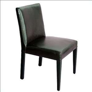  Bonita chair in dark oak in dark brown PU By GFI Furniture 
