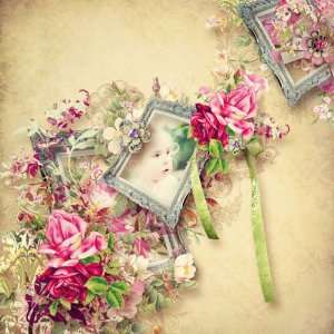 com Digital Scrapbooking Kit Marie Antoinette by Pink Lotty Designs 
