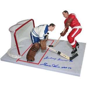  Frozen Pond Gordie Howe and Johnny Bower Autographed 