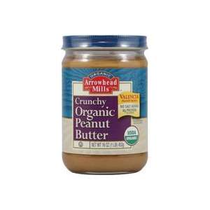 Arrowhead Mills Organic No Salt Valencia Chunky Peanut Butter    16 oz 