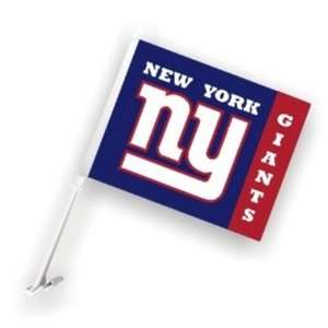  New York Giants Car Flag W/Wall Brackett Set Of 2   New 