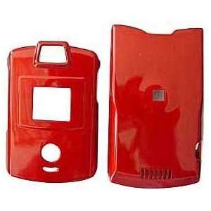  Solid Red Motorola RAZR V3 V3c V3m Cell Phone Hard Case 