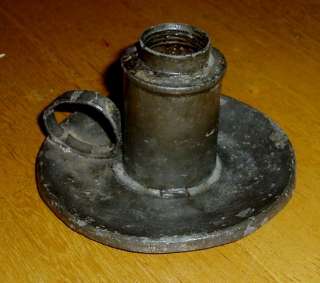 Revolutionary War era dated candle holder/ oil lamp N/R  