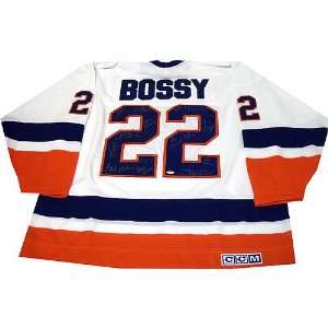  New York Islanders Autographed Mike Bossy White Replica 
