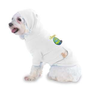 Bruce Rocks My World Hooded (Hoody) T Shirt with pocket for your Dog 