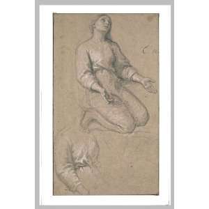     Charles Le Brun   24 x 36 inches   Femme à genoux