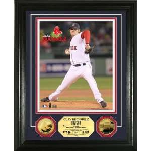 Clay Buchholz 24KT Gold Coin Photo Mint   MLB Photomints 