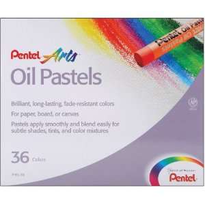  Pentel Arts Oil Pastels, 36 Color Set (PHN 36) Arts 