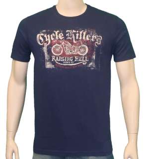 Lucky Brand Jeans Raising Hell Cycle Killers Shirt  