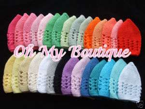 You Pick 6 Toddler Infant Crochet Cotton Cap Beanie Girls Hat 1097H 