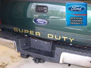 2008 Ford F250 Super Duty Tailgate Letters Inserts  