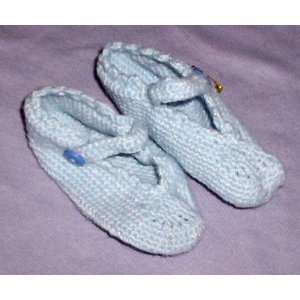  Infants Crochet Booties ~ Blue Baby