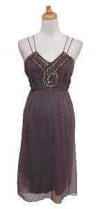   MATERNITY xl extra large BEADED GEORGETTE COCKTAIL PARTY DRESS  