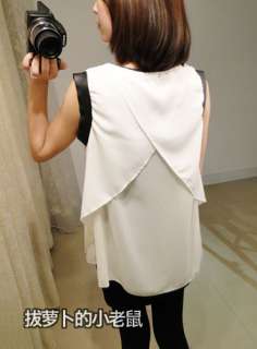   Womens Fashion Graceful Chiffon Casual Short Sleeve Mini Dress vest