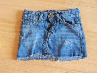 Baby Gap Distressed Denim Jean Skirt Size 2 Years EUC  
