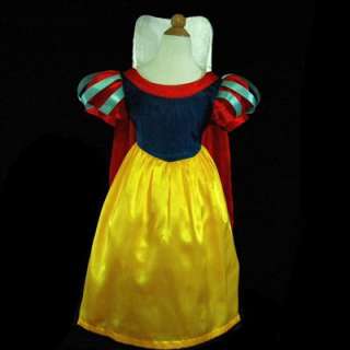 6188USA7 Amazing Snow White Princess Girls Dress Sz 5 6  