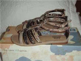 NIB Girls Mudd Gladiator Sandals. Many sizes. Browns  