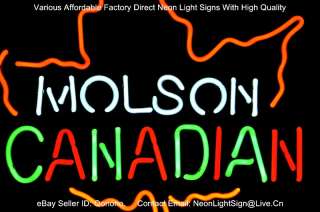 Molson Canadian LEAF PUB LOGO BEER BAR NEON LIGHT SIGN  