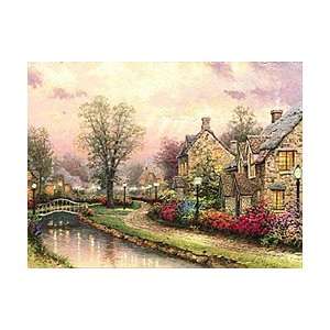 Thomas Kinkade Lamplight Brooke Music Box Village Music On PopScreen