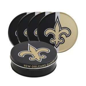  New Orleans Saints Tin Coaster Set