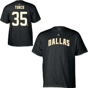 Reebok Dallas Stars Marty Turco Player Name & Number T shirt  