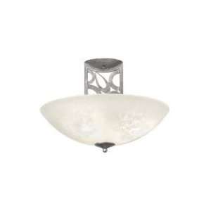 Kalco Lighting Asiana Semi Flush w/ Lumina White Glass   5486 / 5486CA 