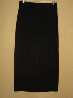 Exclusively MISOOK BLACK Stretch KNIT Maxi SKIRT Petite M  