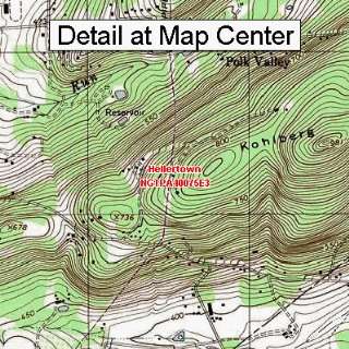 USGS Topographic Quadrangle Map   Hellertown, Pennsylvania (Folded 
