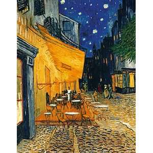  du Forum, Arles, at Night, c.1888 by Vincent Van Gogh 8x12 Toys