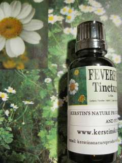 FEVERFEW TINCTURE (TO HELP AND PREVENT MIGRAINE HEADACHES), 1 OZ 