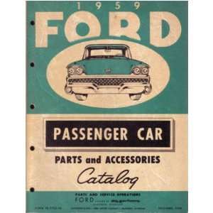  1959 FORD Parts Book List Guide Catalog Manual Automotive