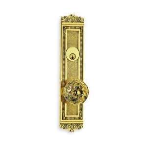   Mortise with Plates Polished Brass Keyed Entry Morti
