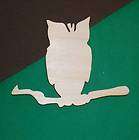 HOOT OWLS BIRDS Unfinished Wood Shapes Cut Outs HOB5026