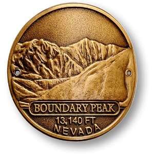  Boundary Peak Hiking Stick Medallion 
