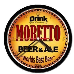  MORETTO beer and ale cerveza wall clock 