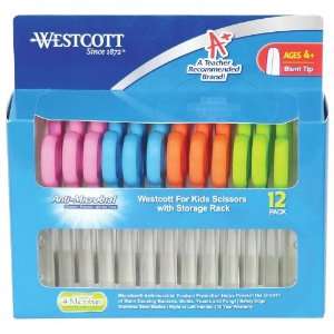  Westcott Blunt Kids Scissors with Microban   5 inch   12 