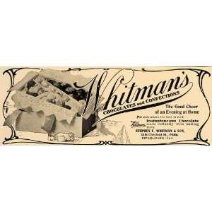  1906 Ad Stephen F Whitman Chocolates Confections Sweet 
