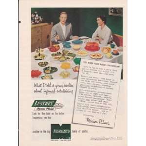  Monsanto Lustrex Styrene Plasticware 1952 Original Vintage 