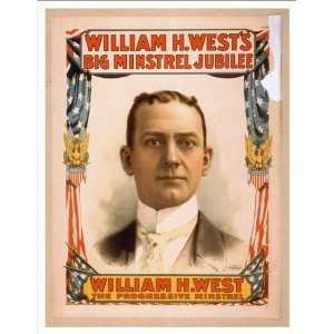 Historic Theater Poster (M), William H Wests Big Minstrel 