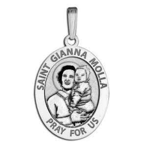  Saint Gianna Beretta Molla Oval Medal Jewelry