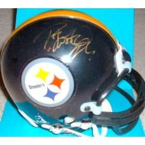  Rod Woodson autographed Pittsburgh Steelers mini helmet 
