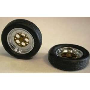   24 Funny Car Front Rims with Tires Model Car Accessory Toys & Games