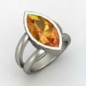  Ararat Ring, Marquise Citrine Sterling Silver Ring 
