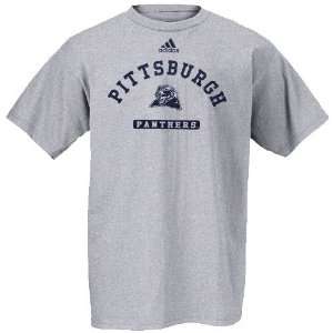  Adidas Pittsburgh Panthers Ash Practice T shirt Sports 
