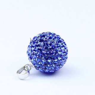   Crystal 925 Silver Ball Pendant Jewelry Findings as Xmas gift  