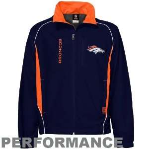  Denver Broncos Navy Blue Safety Blitz Performance Jacket 