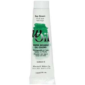  wOil 150ml Water Mixable Oil Color, Sap Green Arts 