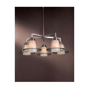  Contemporary Brushed Nickel Chandelier